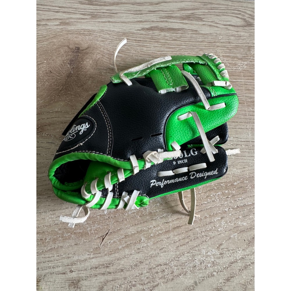 Rawlings Player Series Baseball Softball Glove PL90LG 9" Black Green RHT